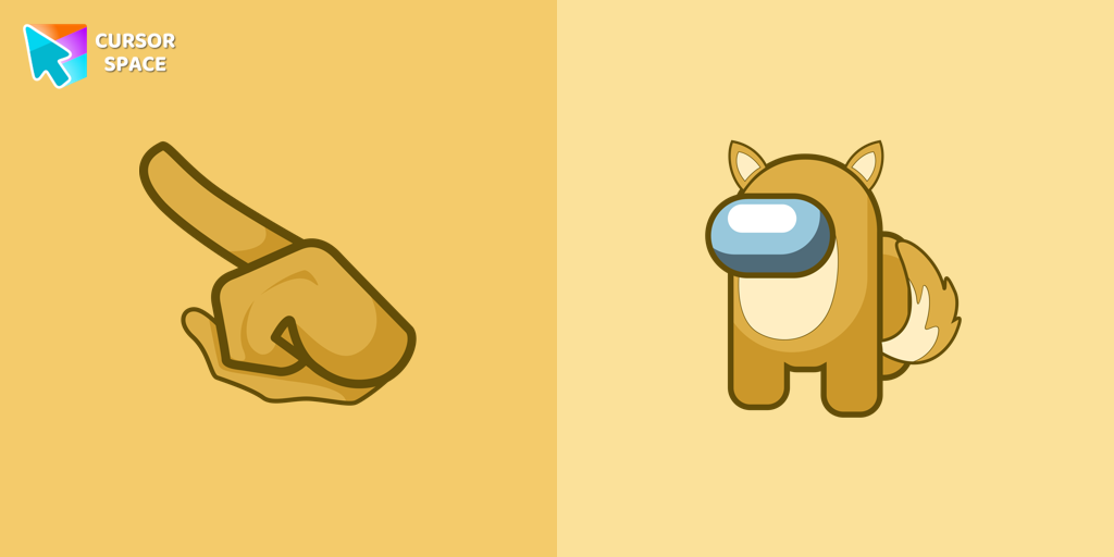 Custom Cursor Among Us Fox Character For Google Chrome